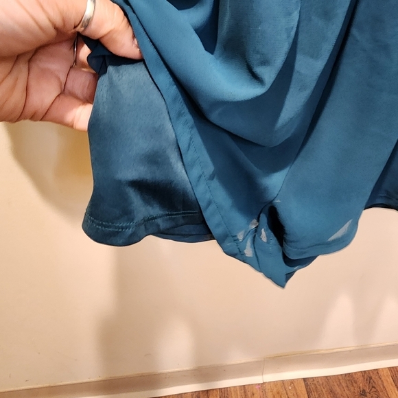 Express Chiffon emeral green romper size XS - Picture 11 of 11